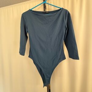Zara Teal Long Sleeve Top